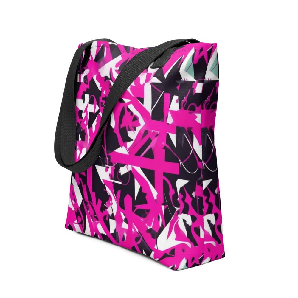 Hyperpop Geometry on Tote Bag — Front