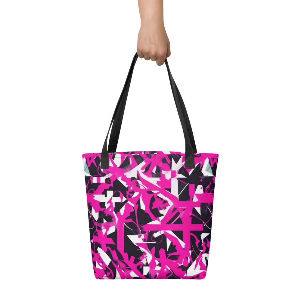 Hyperpop Geometry on Tote Bag — Front