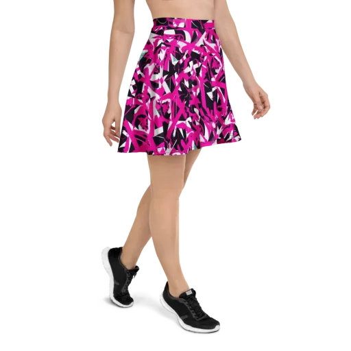 Hyperpop Geometry on a Skater Skirt