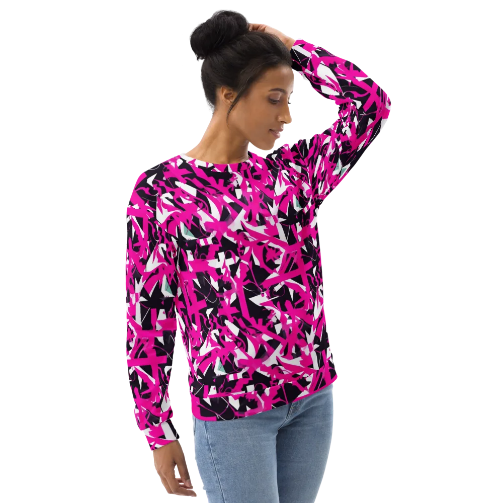 Hyperpop Geometry on Sweatshirt — Right Front