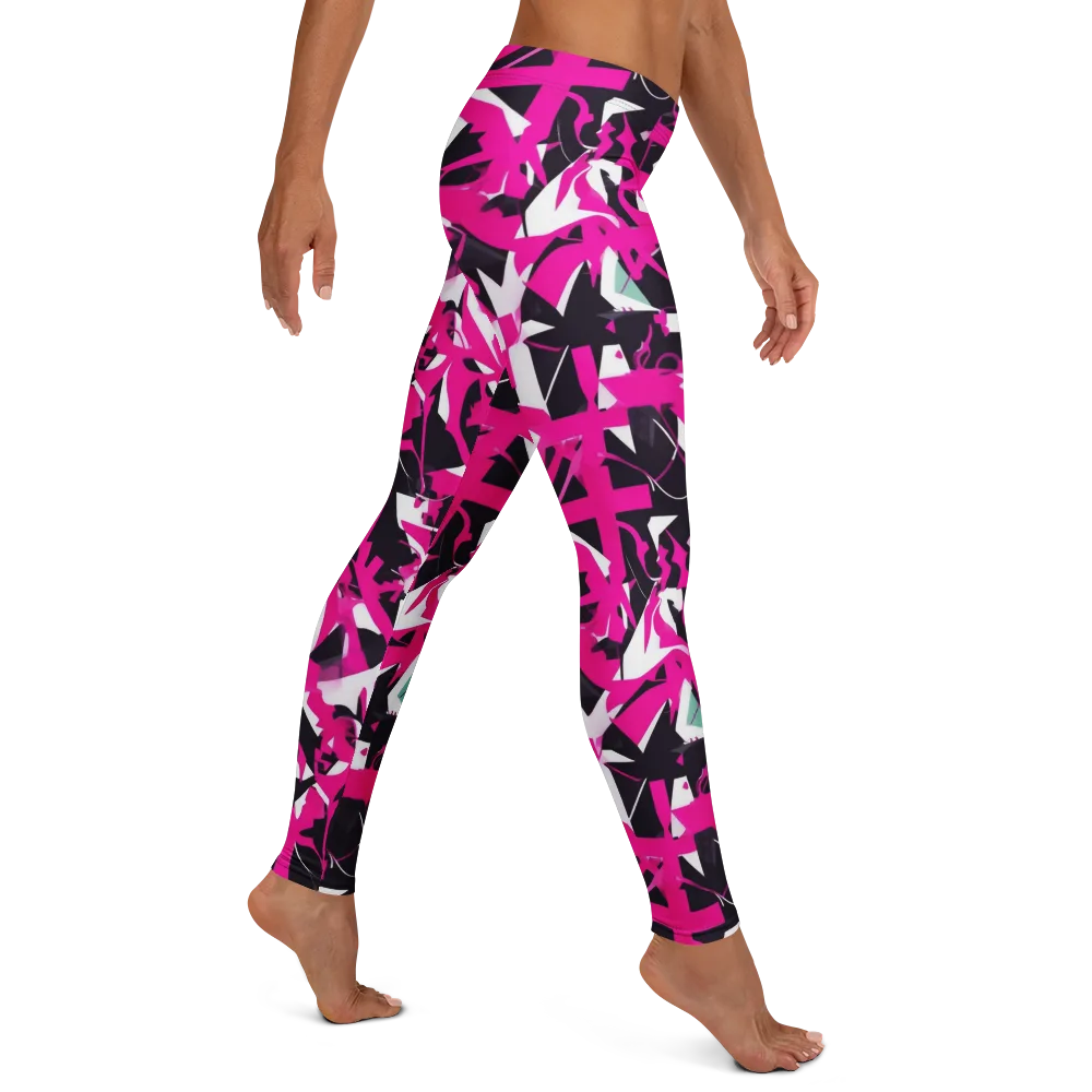 Hyperpop Geometry on Leggings — Right