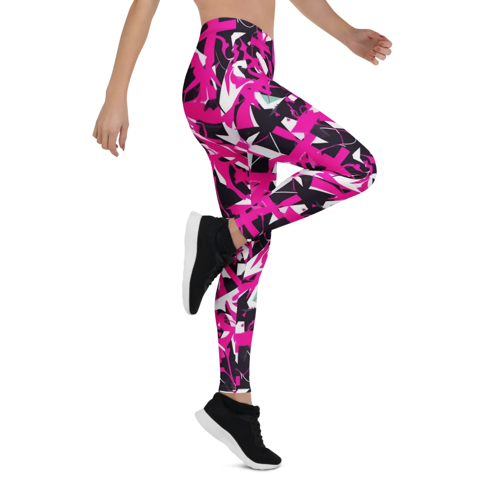 Hyperpop Geometry on Leggings — Right