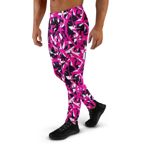 Hyperpop Geometry on a Men's Joggers