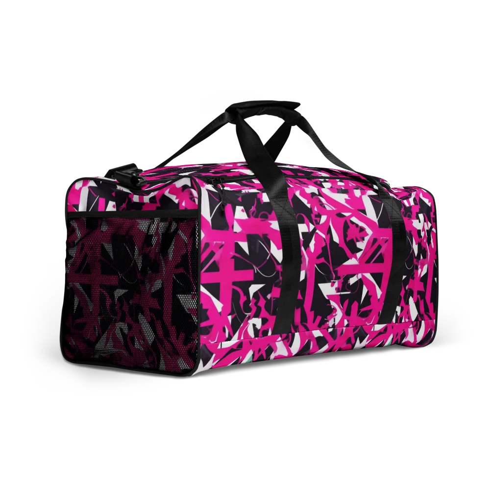 Hyperpop Geometry on Duffle Bag — Right Front