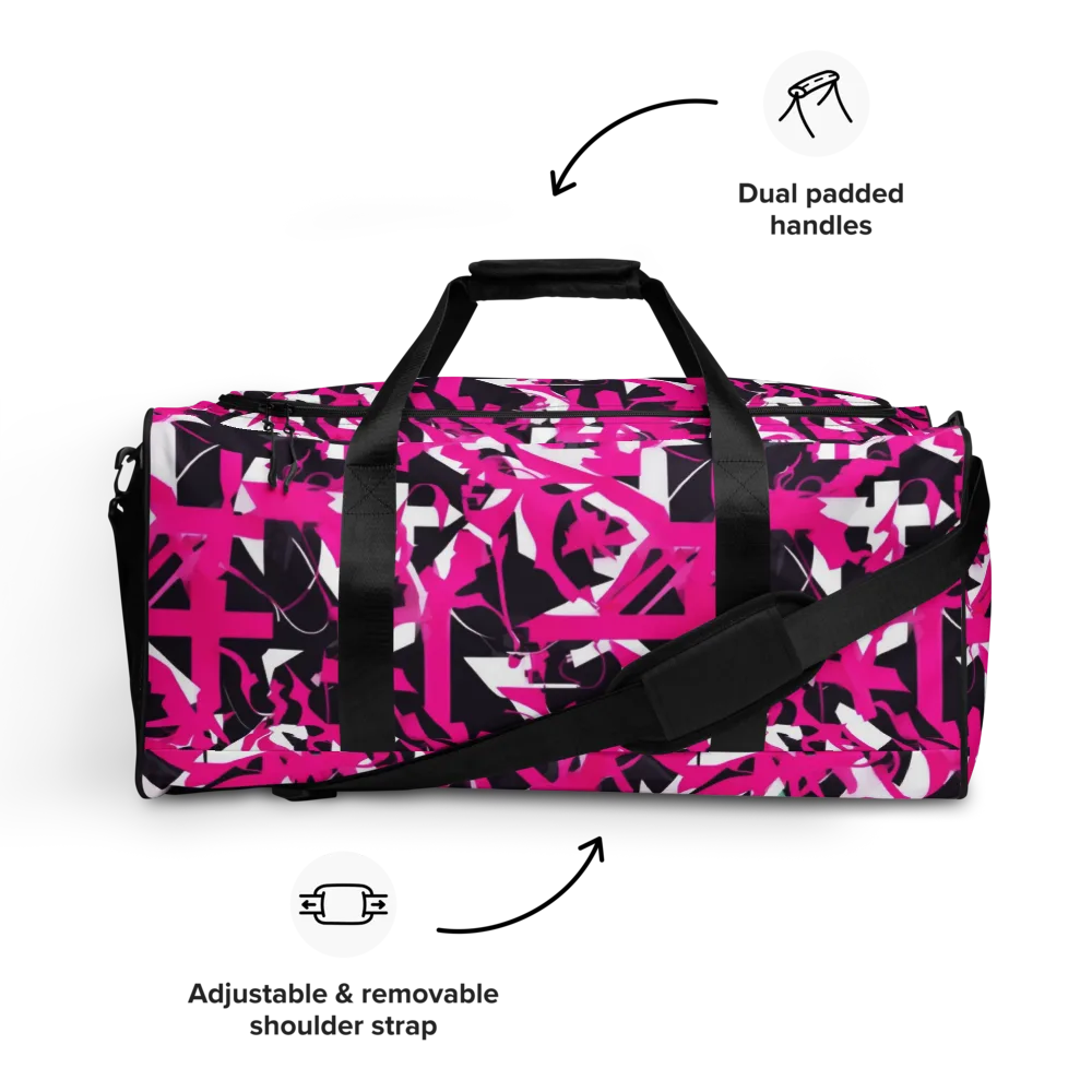 Hyperpop Geometry on Duffle Bag — Front