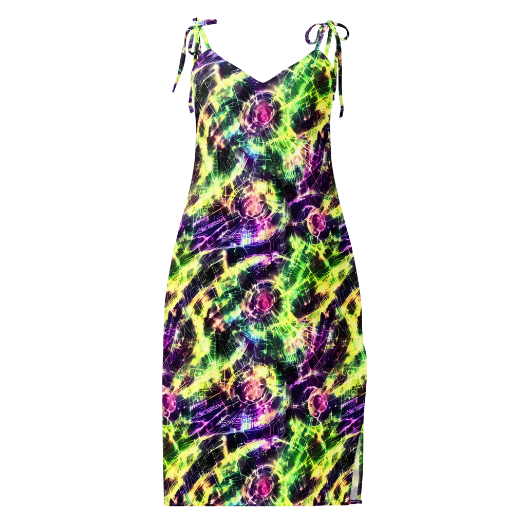 Ultraviolet Collision on Slip Dress — Front