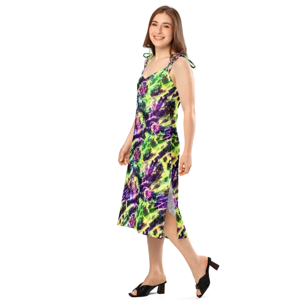 Ultraviolet Collision on Slip Dress — Left Front