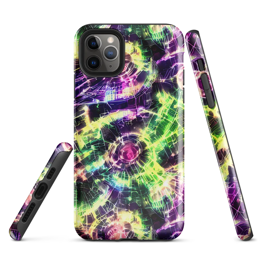 Ultraviolet Collision on Tough Case for iPhone® — Front