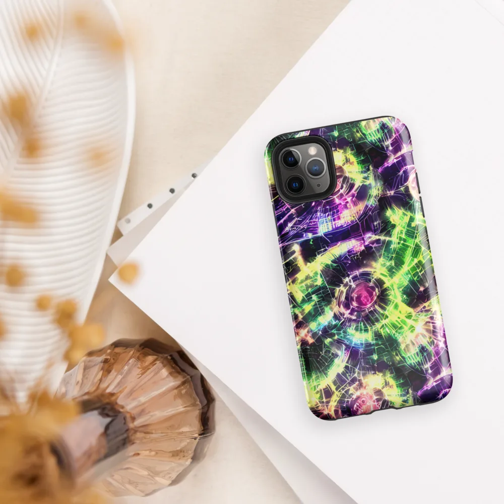 Ultraviolet Collision on Tough Case for iPhone® — Front
