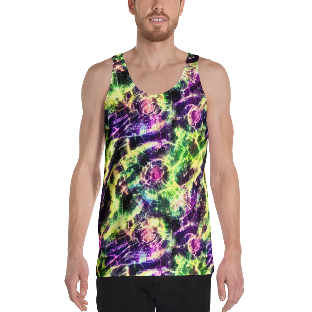 Ultraviolet Collision on Men's Tank Top — Front