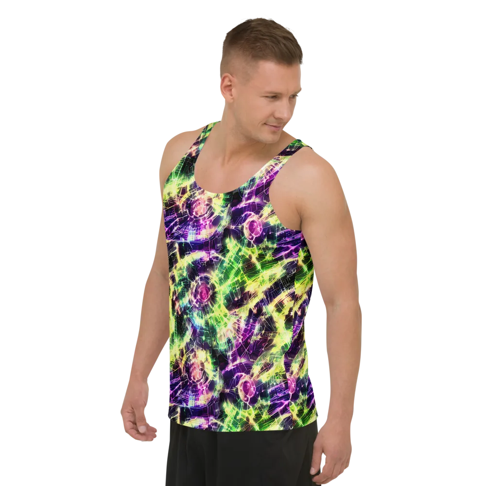 Ultraviolet Collision on Men's Tank Top — Left Front
