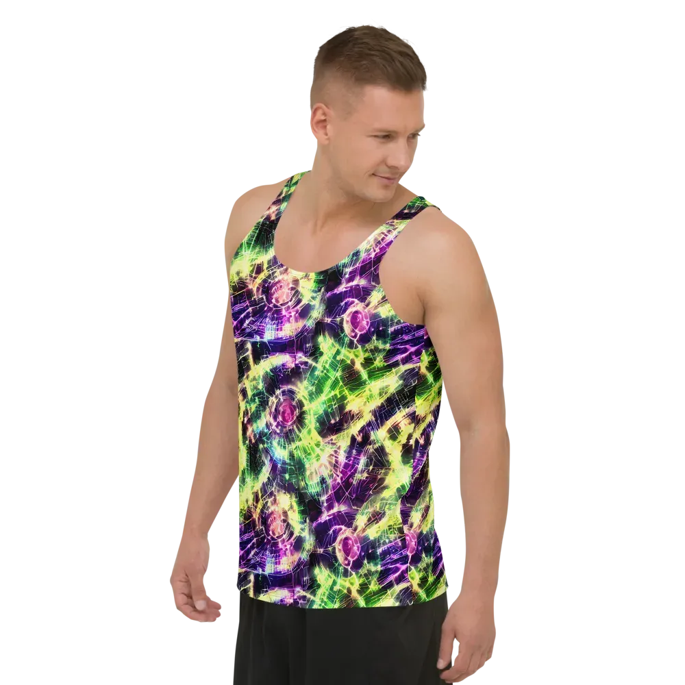 Ultraviolet Collision on Men's Tank Top — Left Front