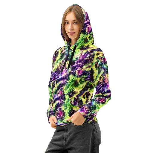 Ultraviolet Collision on a Cotton Hoodie