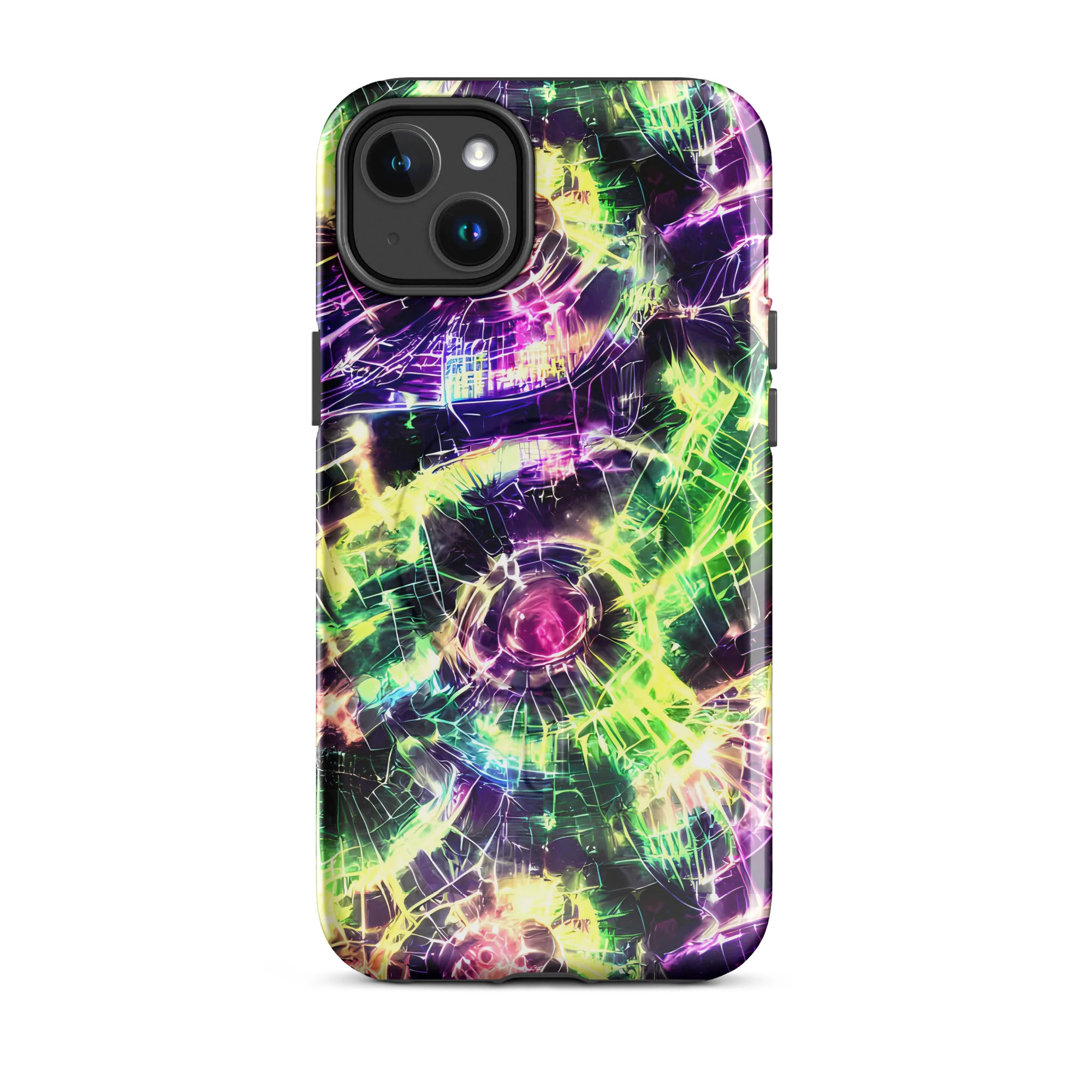 Ultraviolet Collision on MagSafe Tough Case for iPhone® — Front