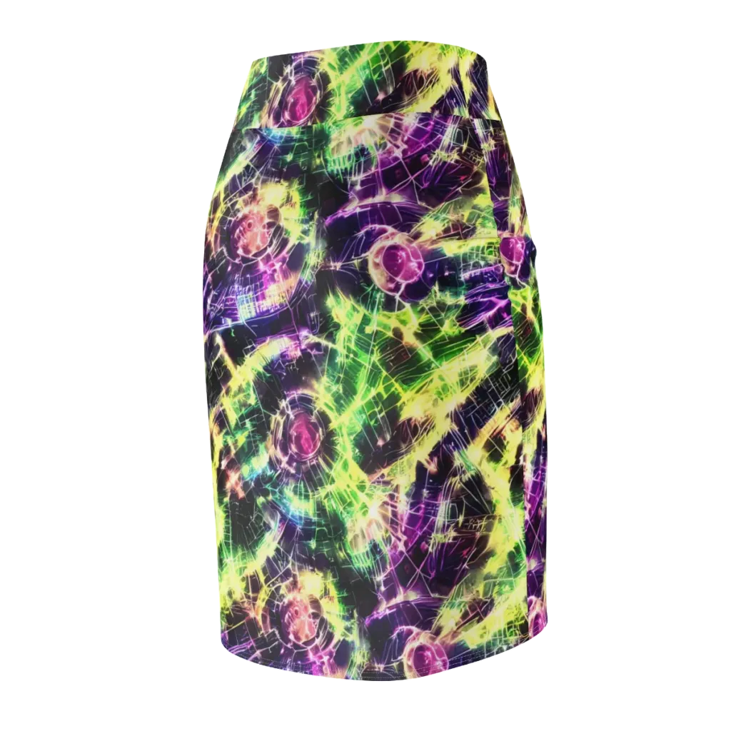 Ultraviolet Collision on Pencil Skirt — Back Side