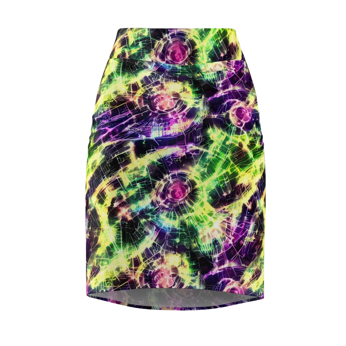 Ultraviolet Collision on Pencil Skirt — Front