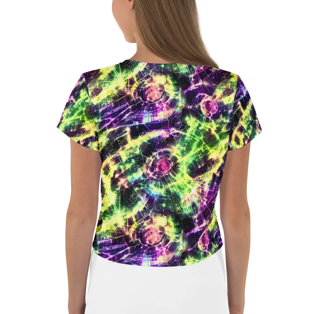 Ultraviolet Collision on Crop Tee — Back