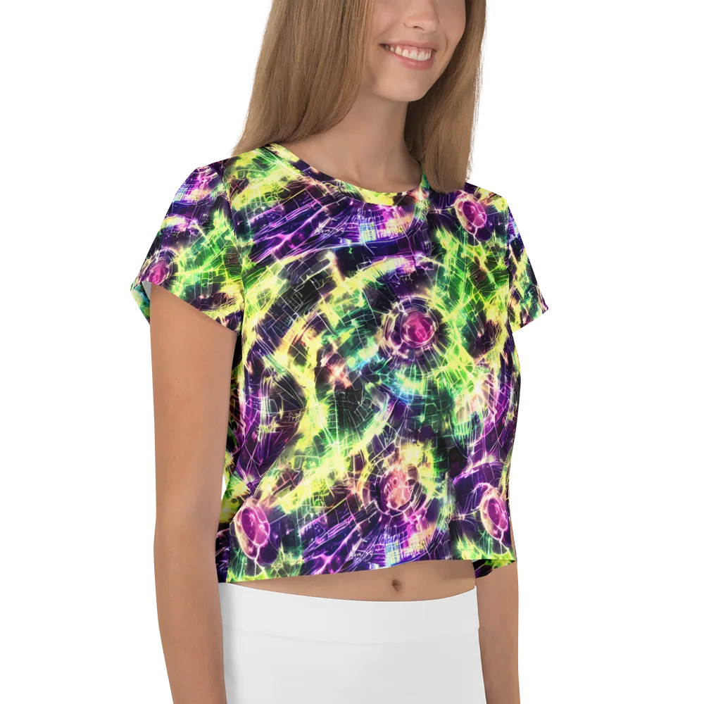 Ultraviolet Collision on Crop Tee — Right