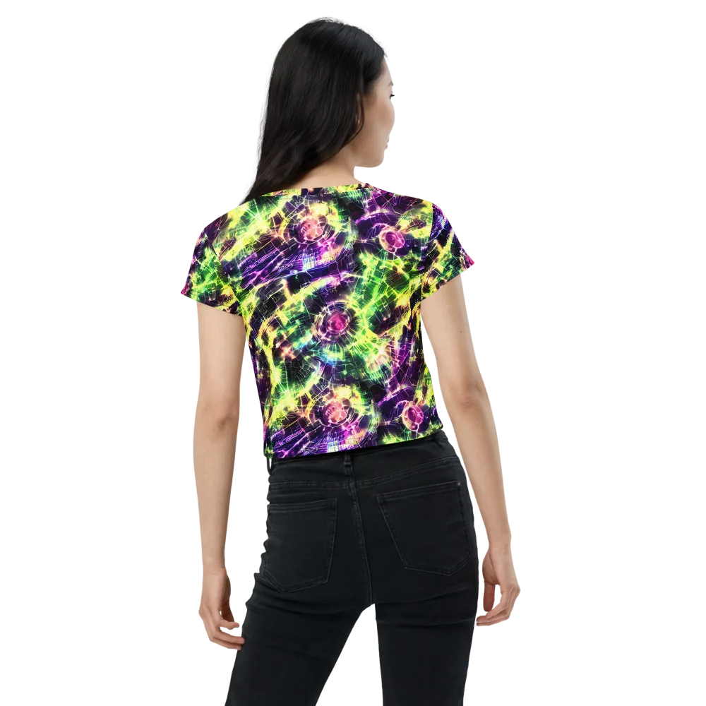 Ultraviolet Collision on Crop Tee — Back