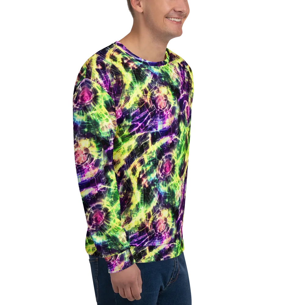Ultraviolet Collision on Sweatshirt — Right Front