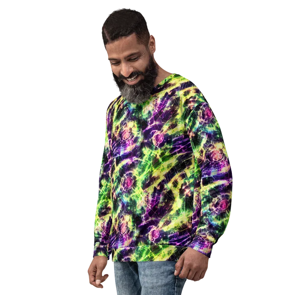 Ultraviolet Collision on Sweatshirt — Left Front