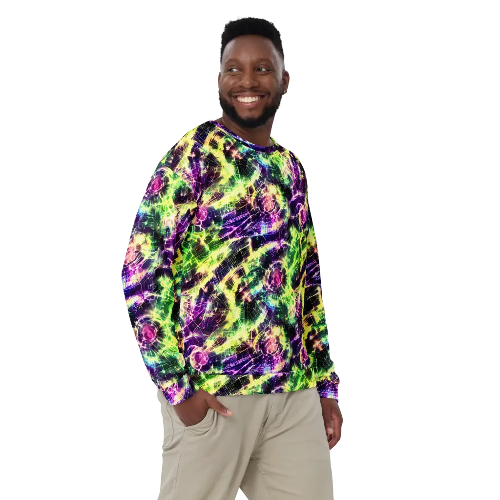 Ultraviolet Collision on Sweatshirt — Front