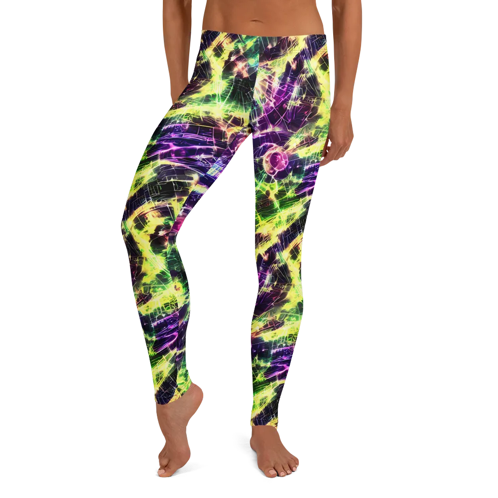 Ultraviolet Collision on Leggings — Front
