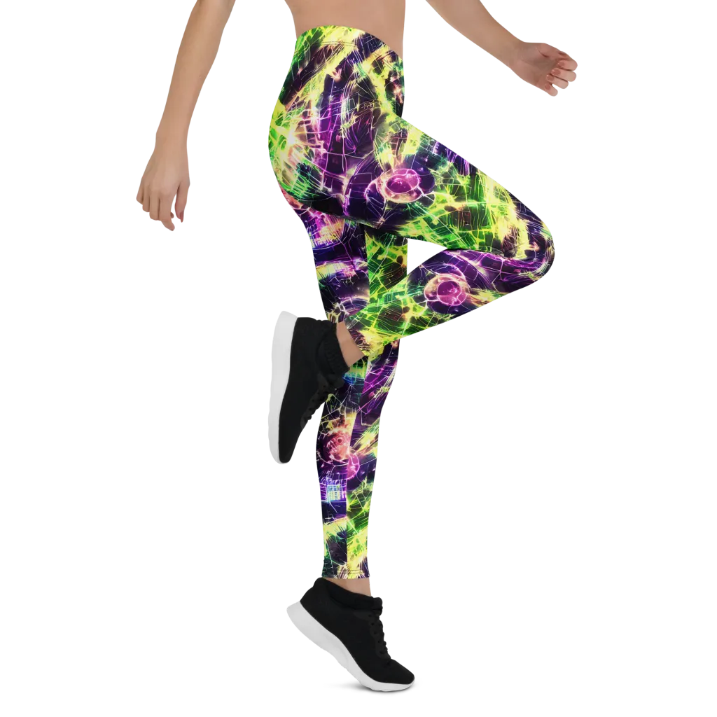 Ultraviolet Collision on Leggings — Right