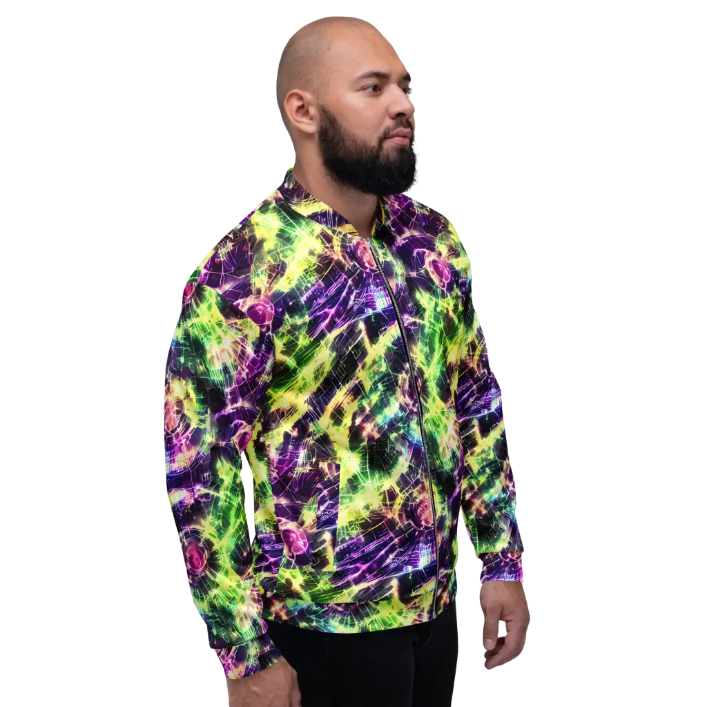 Ultraviolet Collision on Bomber Jacket — Right