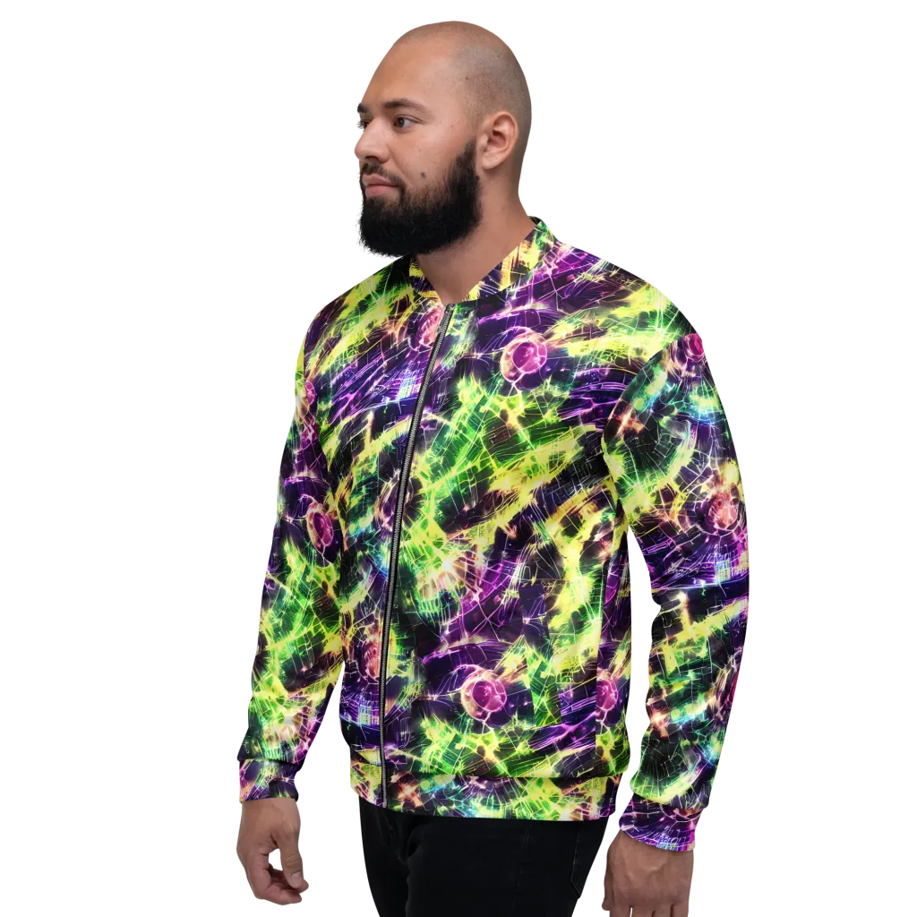 Ultraviolet Collision on Bomber Jacket — Left