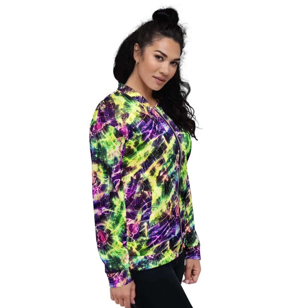 Ultraviolet Collision on Bomber Jacket — Right