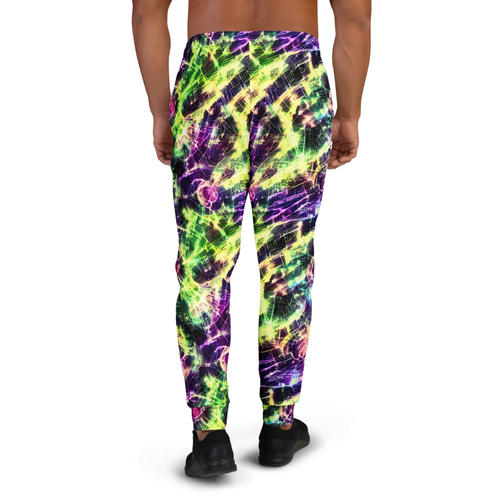 Ultraviolet Collision on Men's Joggers — Back