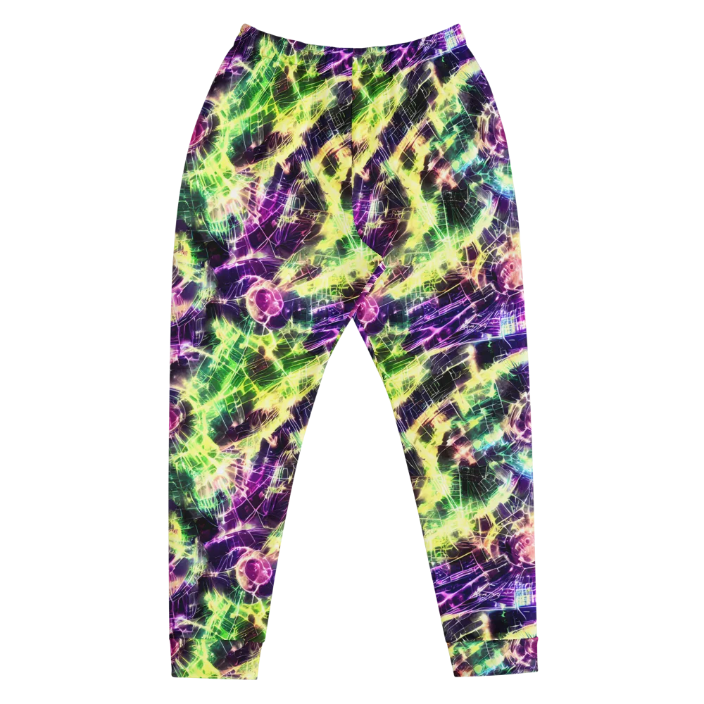 Ultraviolet Collision on Men's Joggers — Front