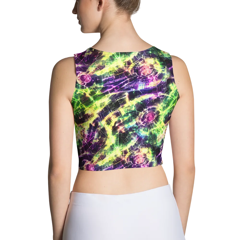 Ultraviolet Collision on Crop Top — Back