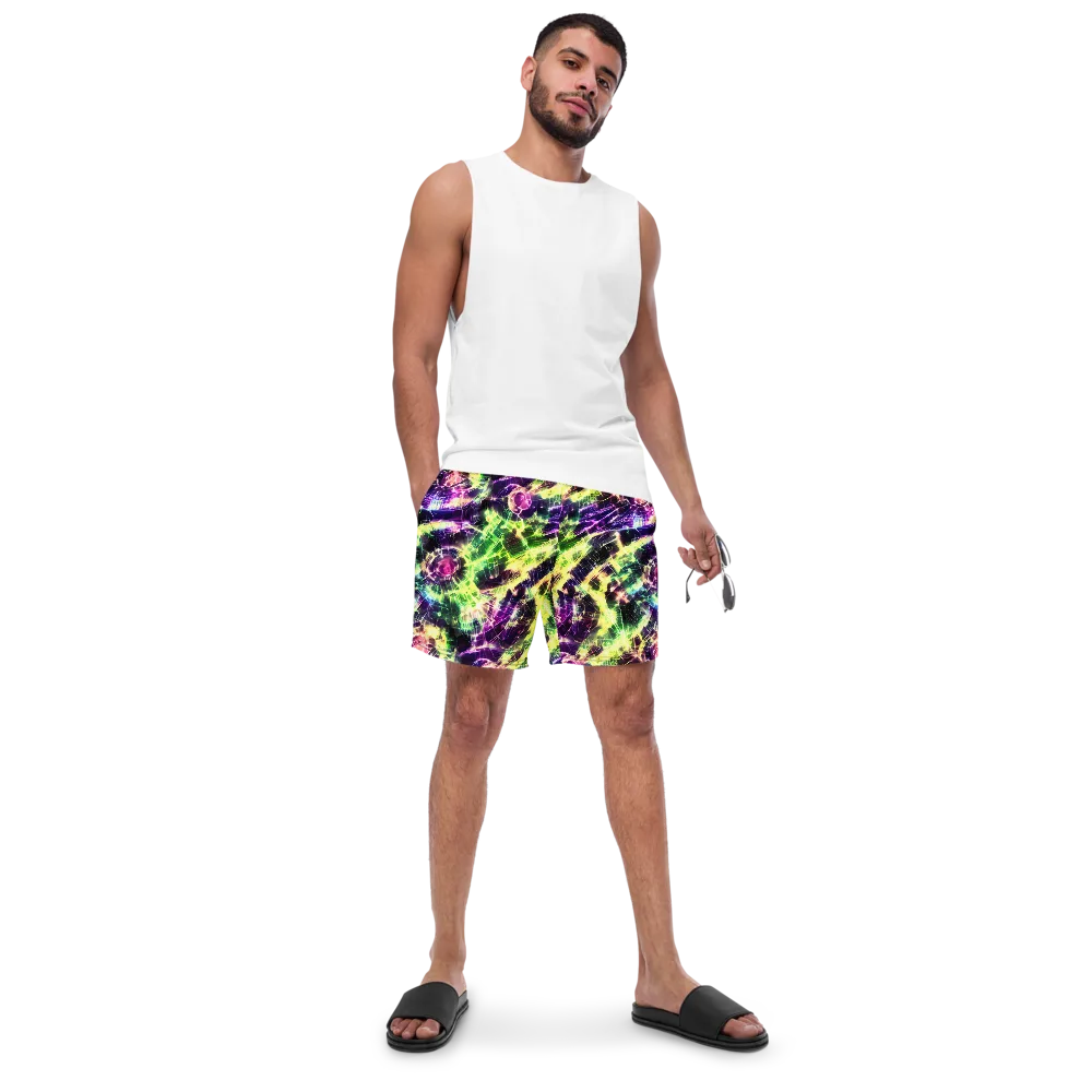 Ultraviolet Collision on Swim Trunks — Front