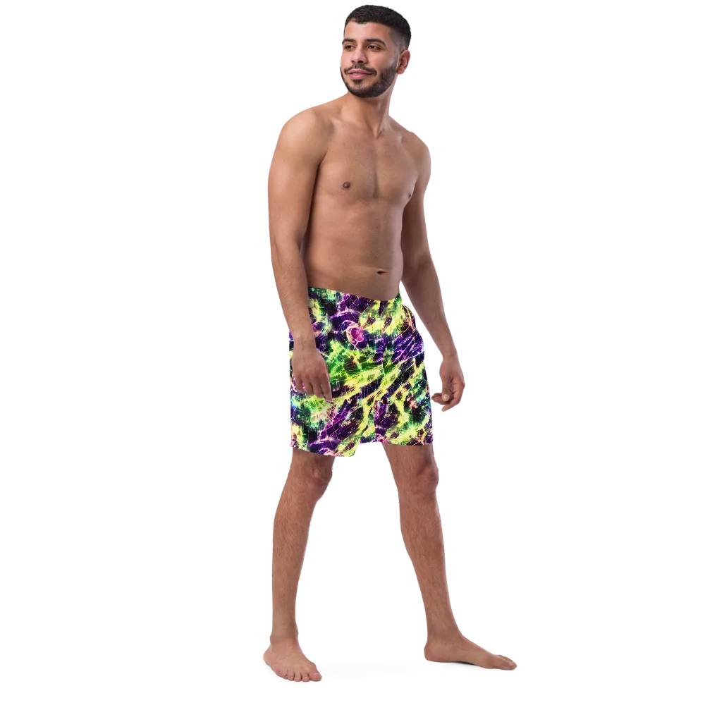 Ultraviolet Collision on Swim Trunks — Right Front