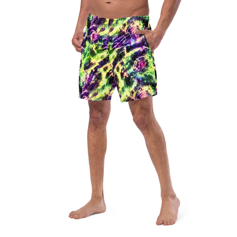 Ultraviolet Collision on Swim Trunks — Left Front