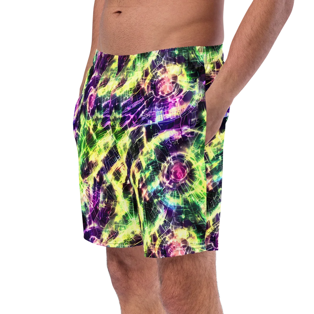 Ultraviolet Collision on Swim Trunks — Left Front