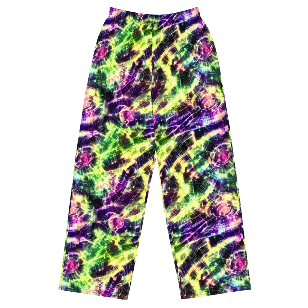 Ultraviolet Collision on Wide-Leg Pants — Front