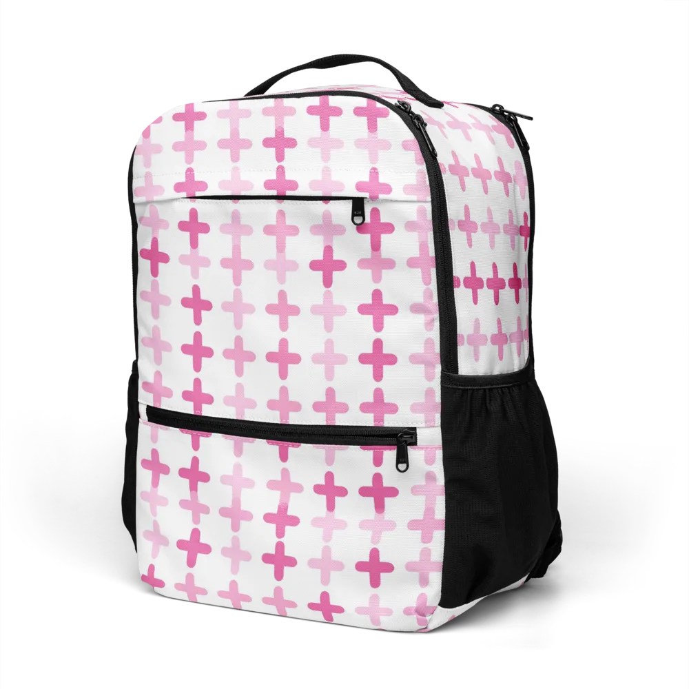 Candy Crosses on Utility Backpack — Left Front
