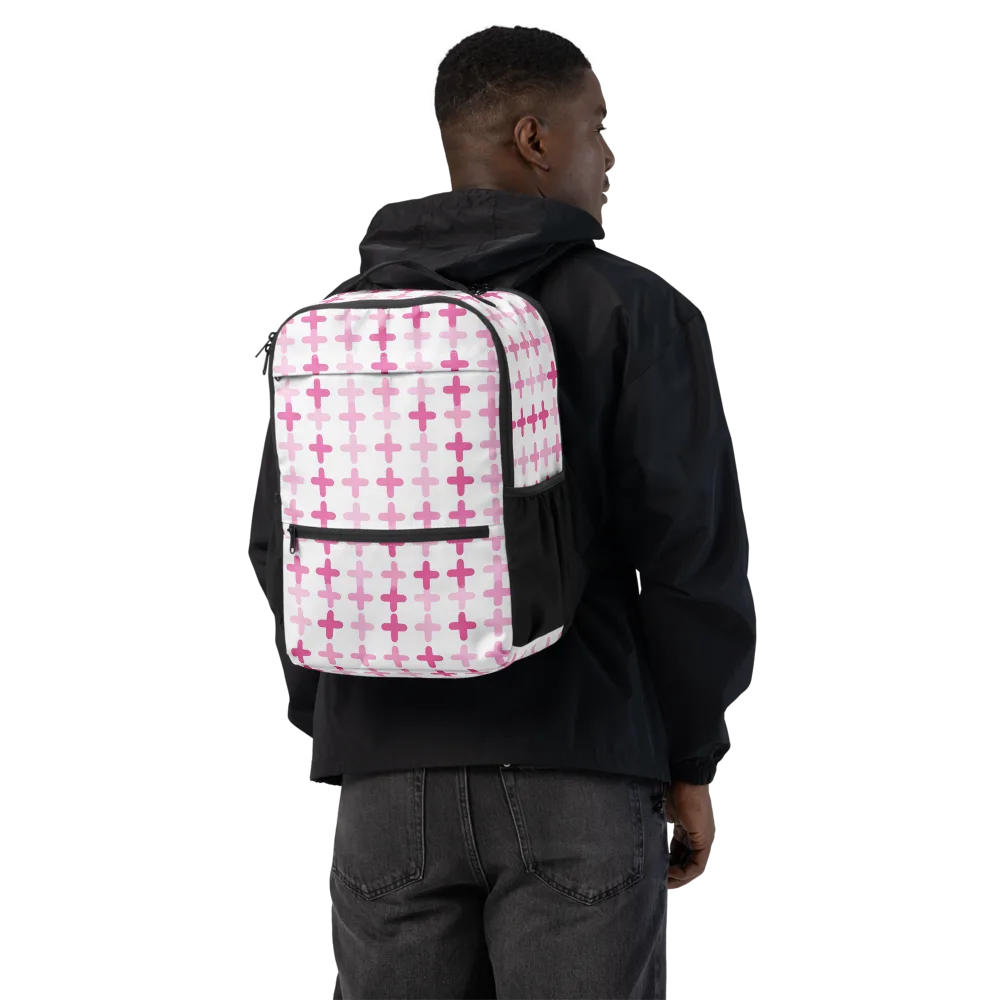 Candy Crosses on Utility Backpack — Back
