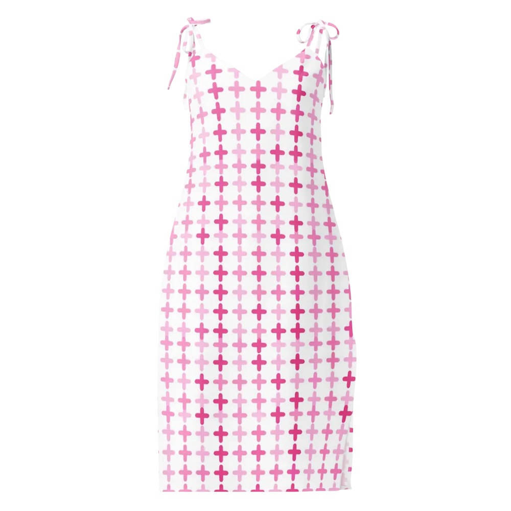 Candy Crosses on Slip Dress — Front