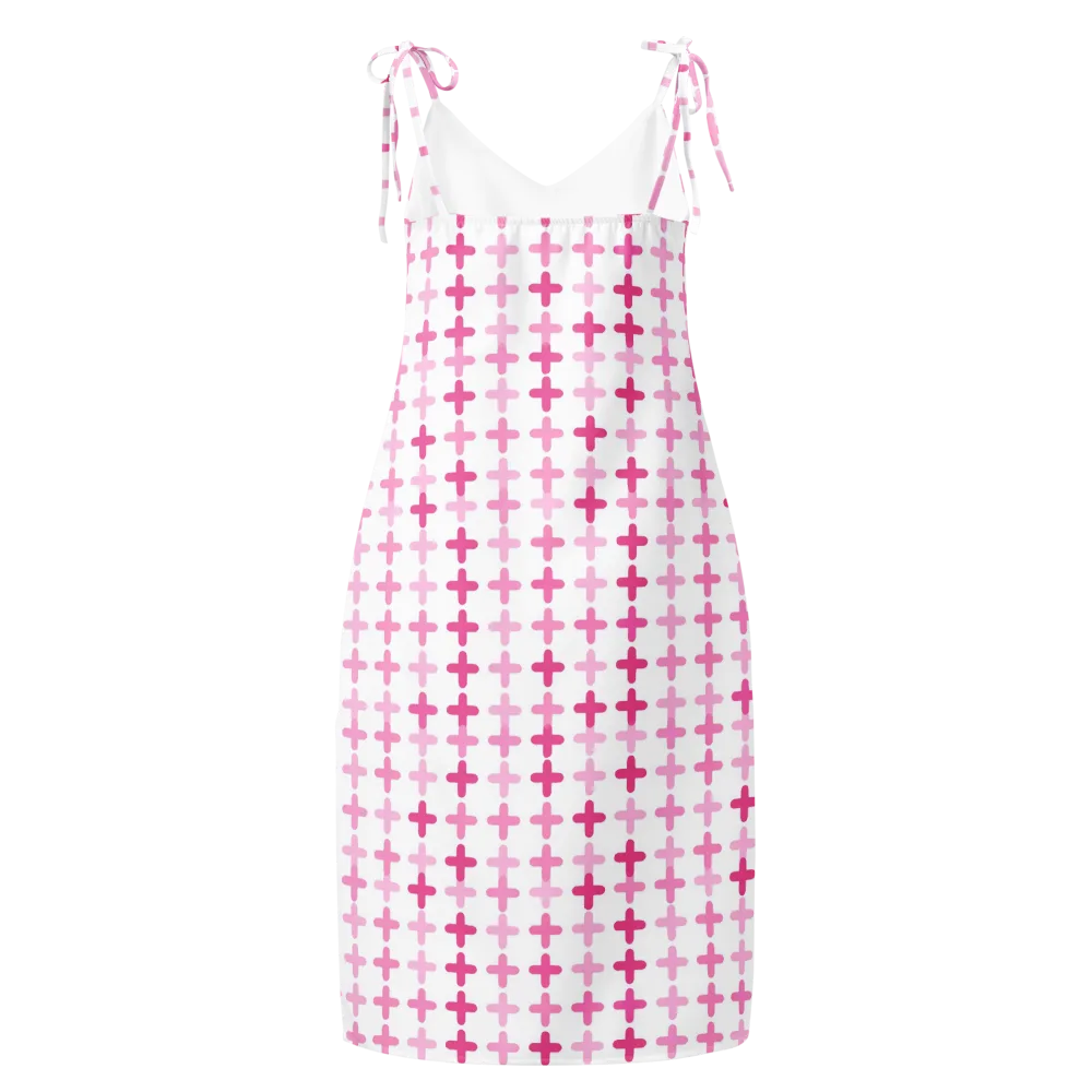 Candy Crosses on Slip Dress — Back