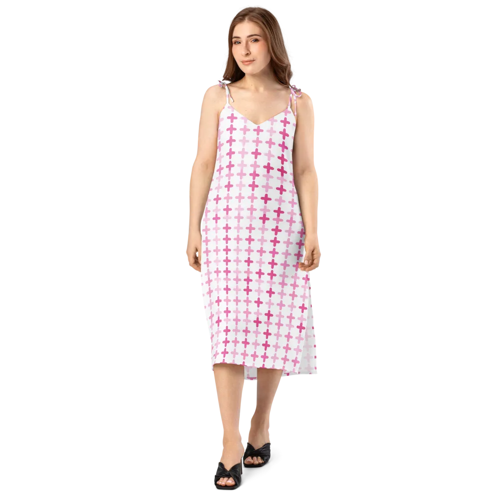 Candy Crosses on Slip Dress — Front
