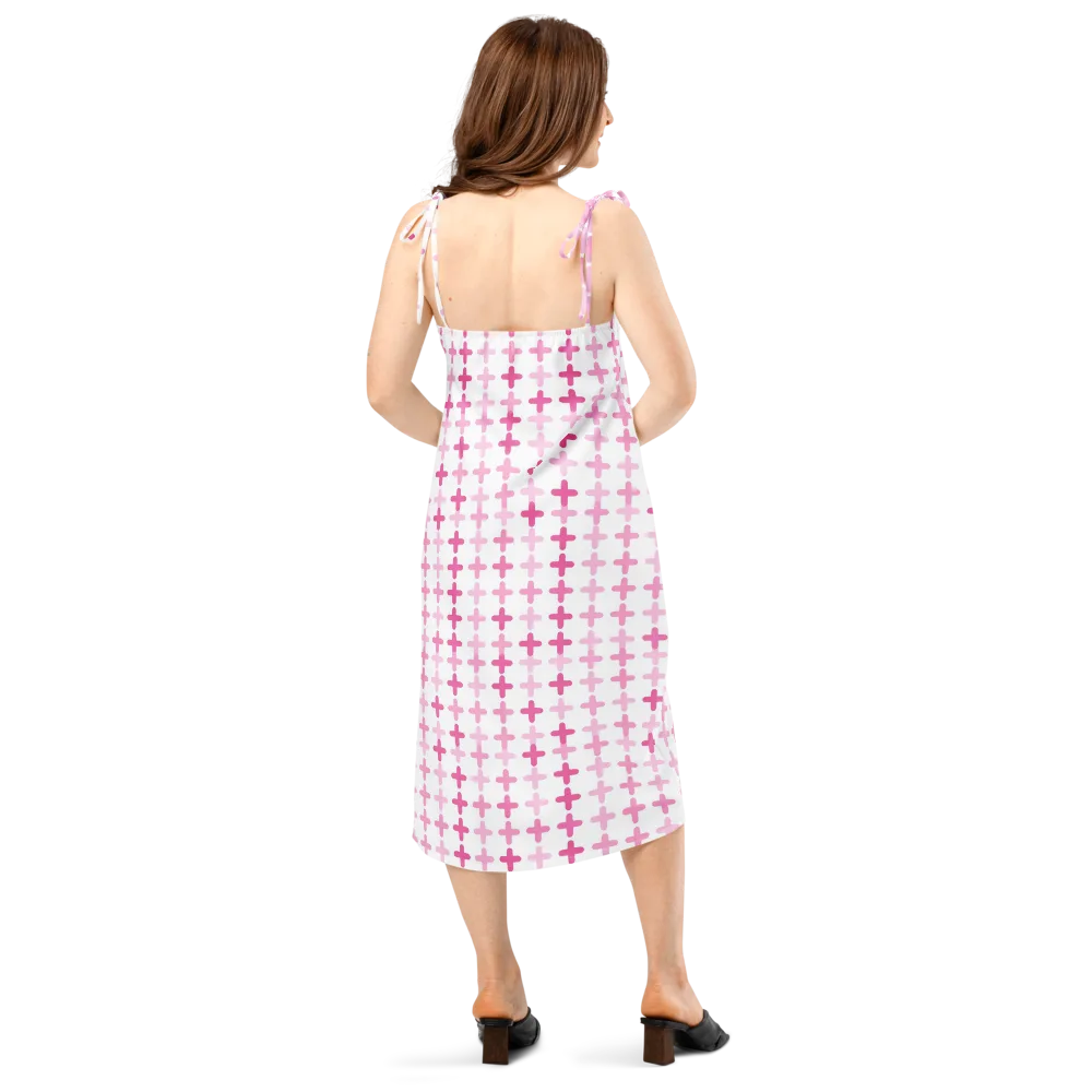 Candy Crosses on Slip Dress — Back