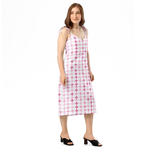 Candy Crosses on a Slip Dress