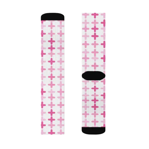 Candy Crosses on a Socks