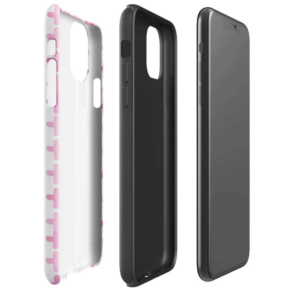 Candy Crosses on Tough Case for iPhone® — Right