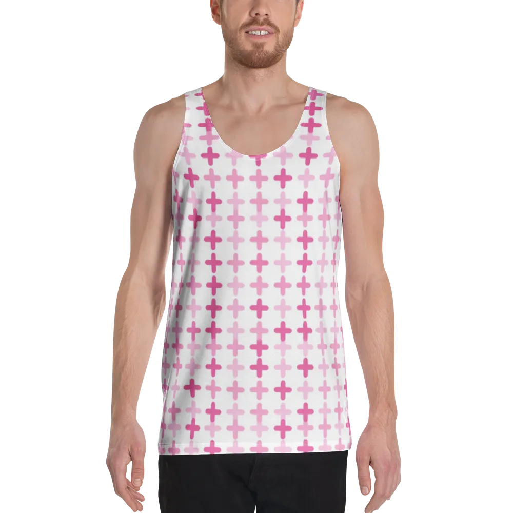 Candy Crosses on Men's Tank Top — Front
