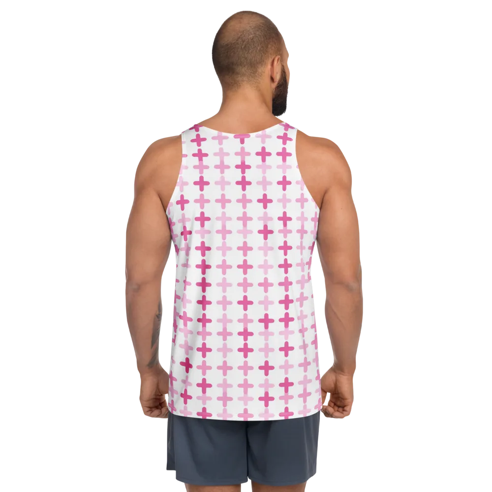 Candy Crosses on Men's Tank Top — Back